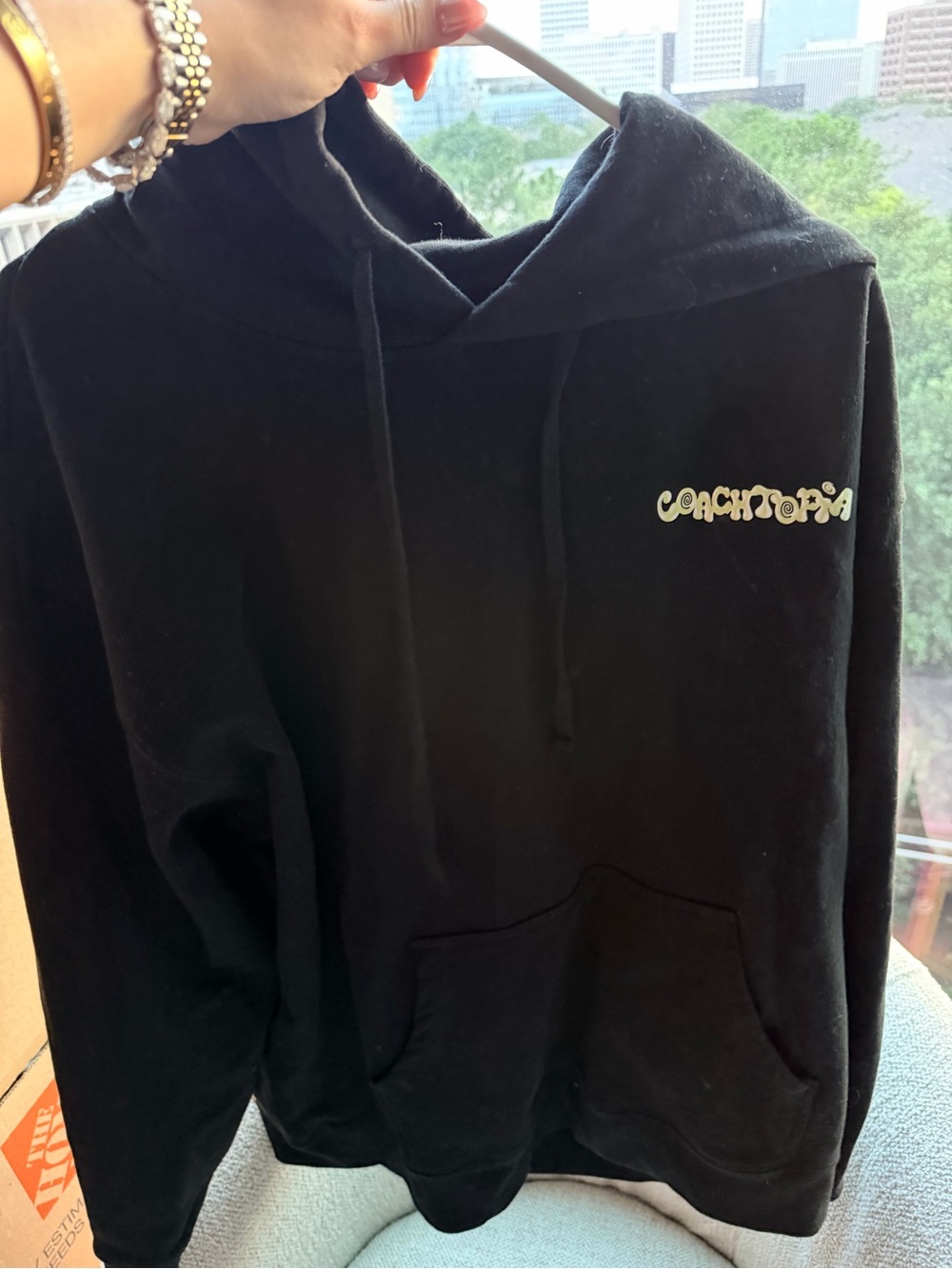 Coachtopia Black Graphic Hoodie